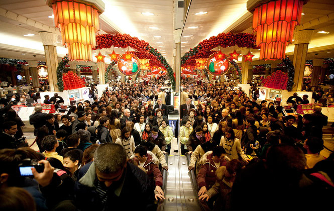 黑色星期五的購(gòu)物盛況